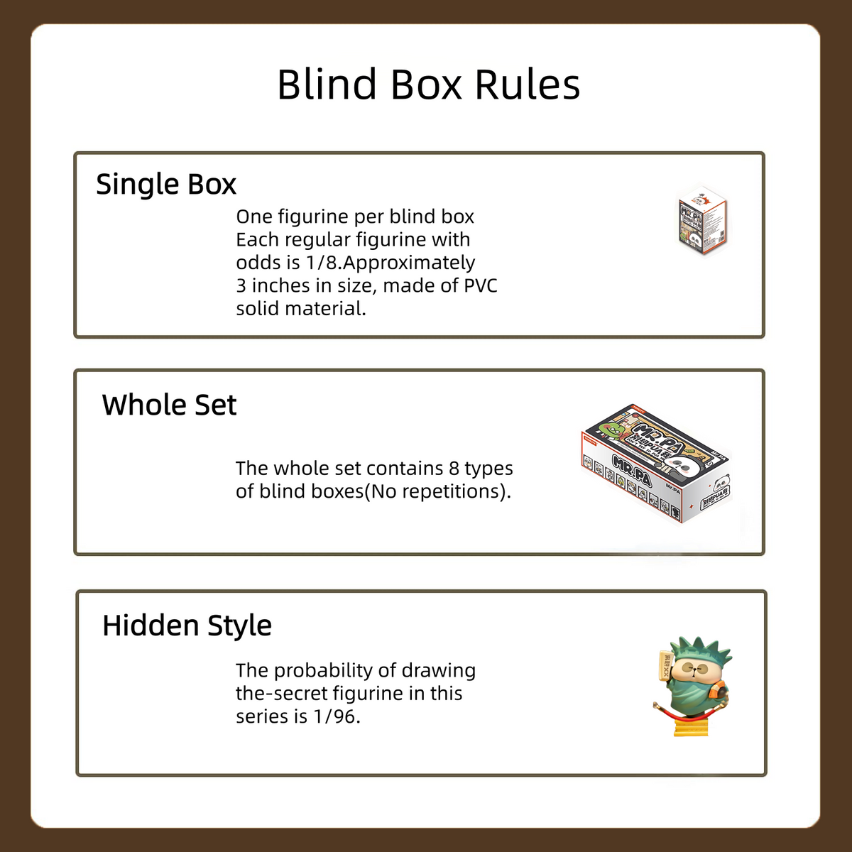 Mr Pa Panda Please Don't Try to Pua Me Blind Box Figures Toys