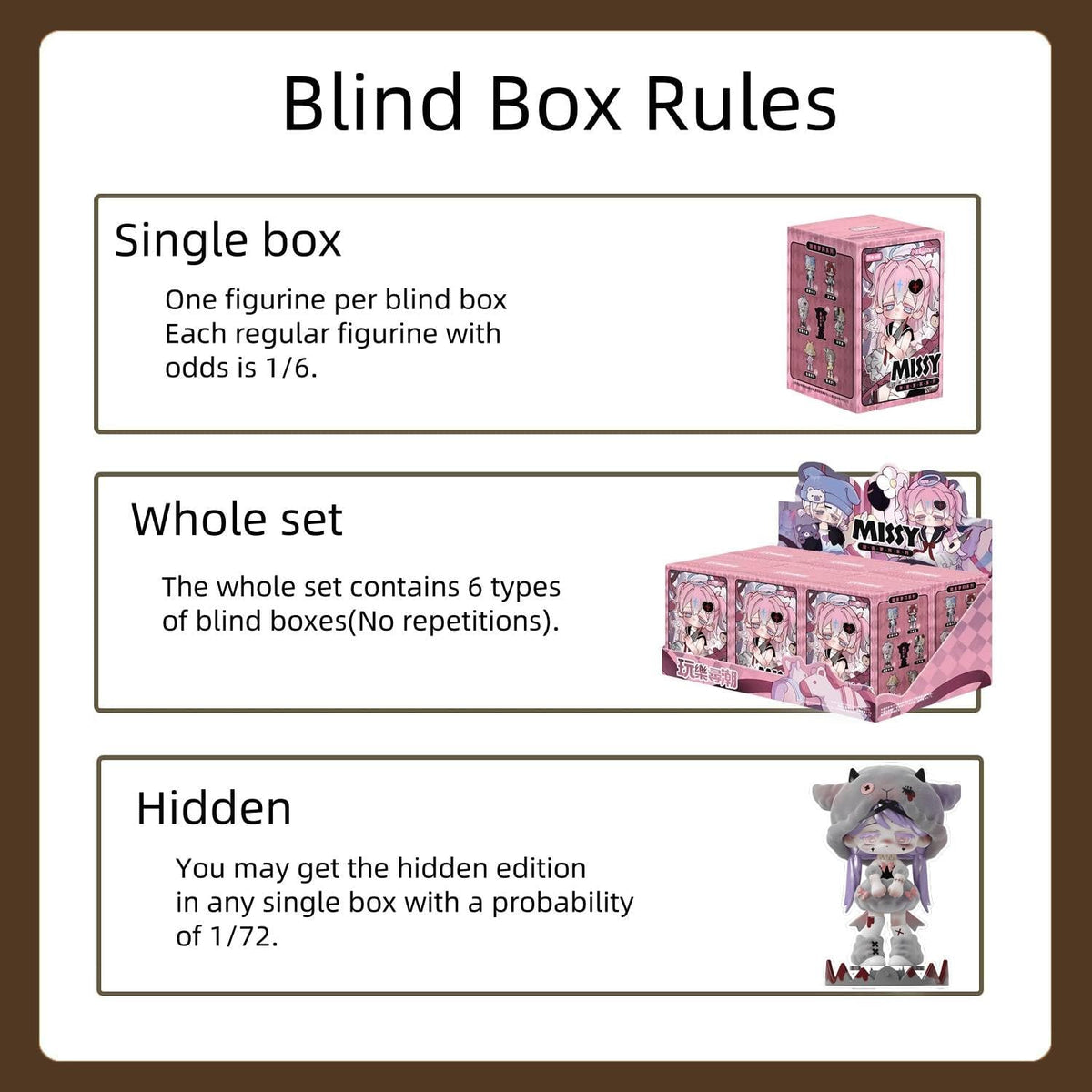 maidimiao Missy Cute Girl Sweet Moment Series Blind Box Figures Figurine Ornament