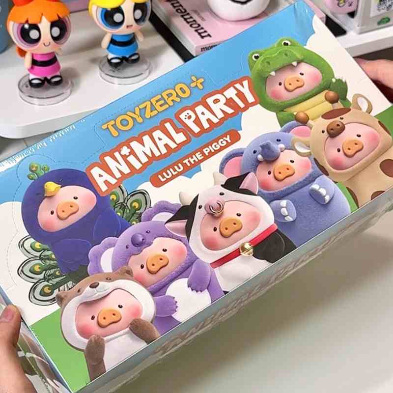 Lulu The Piggy Animal Party Series Cute Pig Blind Box Figures Collectible Toys Kawaii Birthday Gifts Home Decorations