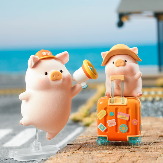 Lulu The Piggy Travel Series Cute Pig Blind Box Figures Collectible Toys Birthday Gift