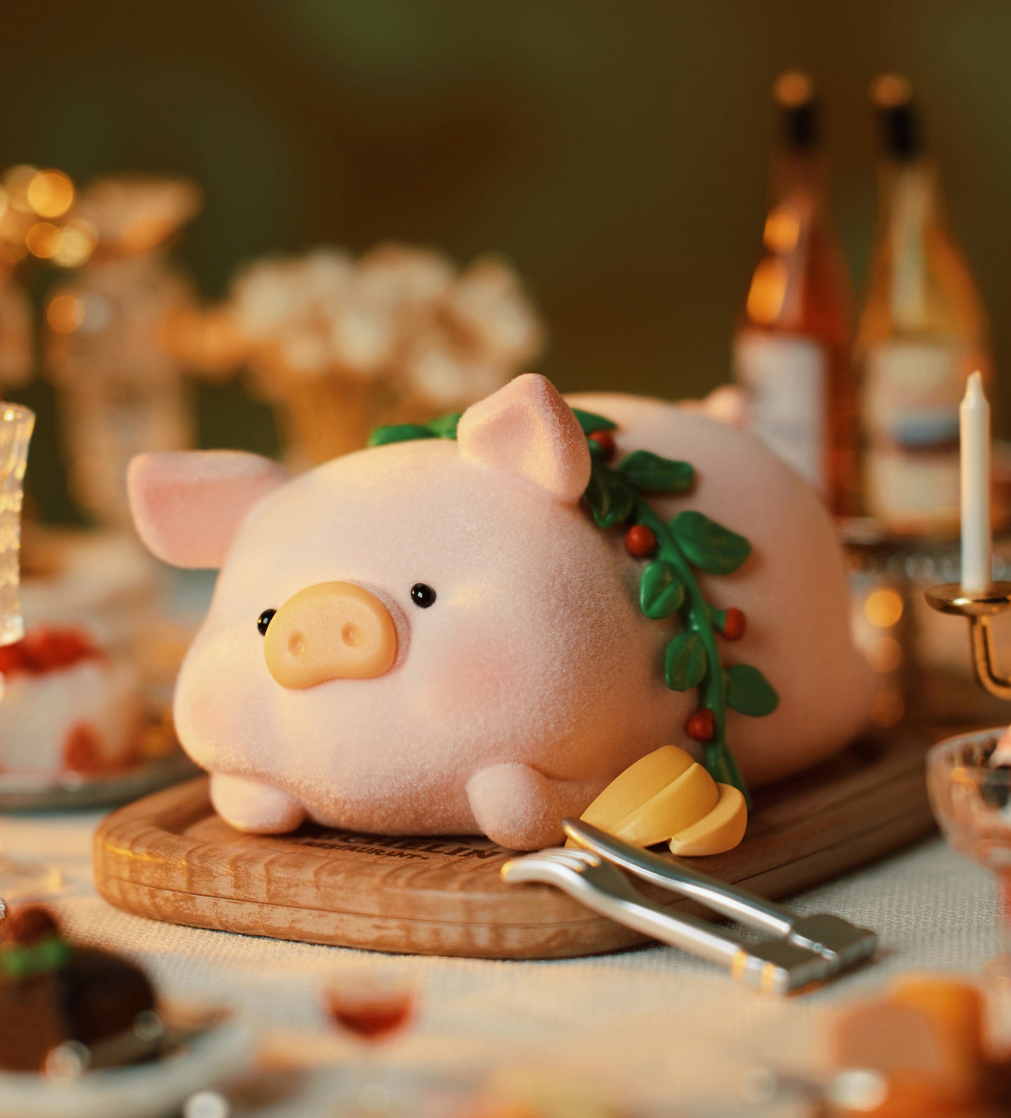 Lulu The Piggy Pigchelin Restaurant Series Cute Pig Blind Box Figures Collectible Toys Birthday Gift