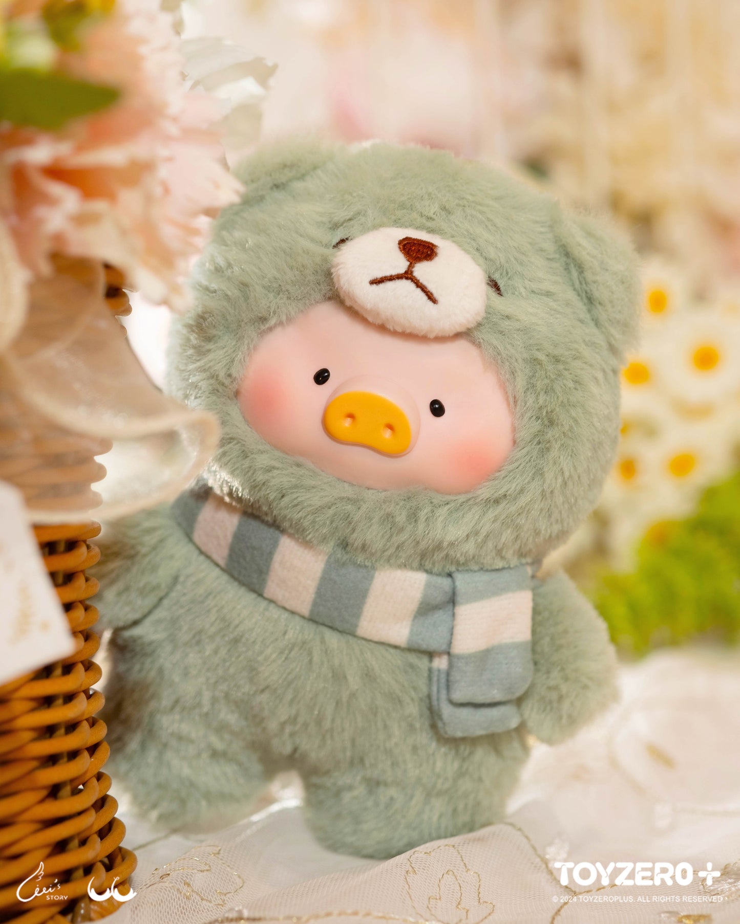 Lulu The Piggy Pig Vintage Bunny Bear Joyful Time Series Blind Box Figures Plush Cute Collectible Toys Kawaii Birthday Gifts