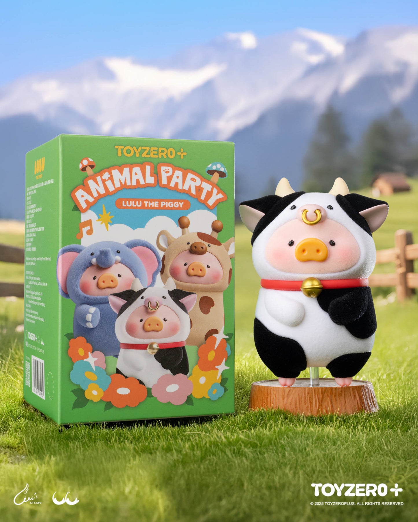 Lulu The Piggy Animal Party Series Cute Pig Blind Box Figures Collectible Toys Kawaii Birthday Gifts Home Decorations