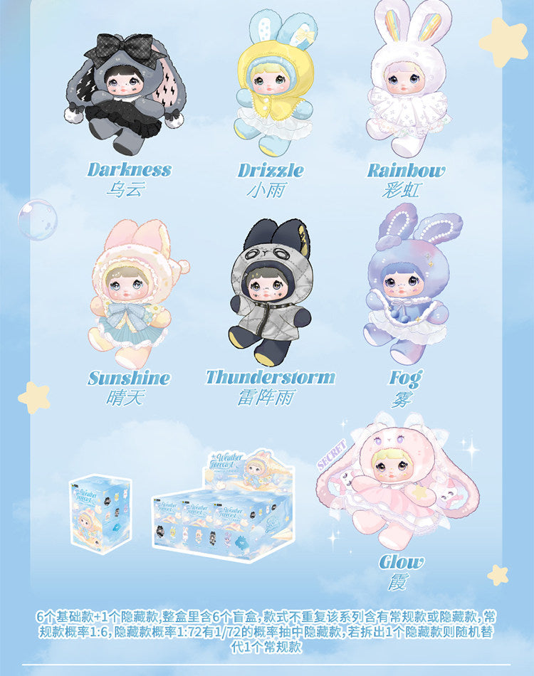 Nommi Weather Forecast Series Plush Blind Box Figures