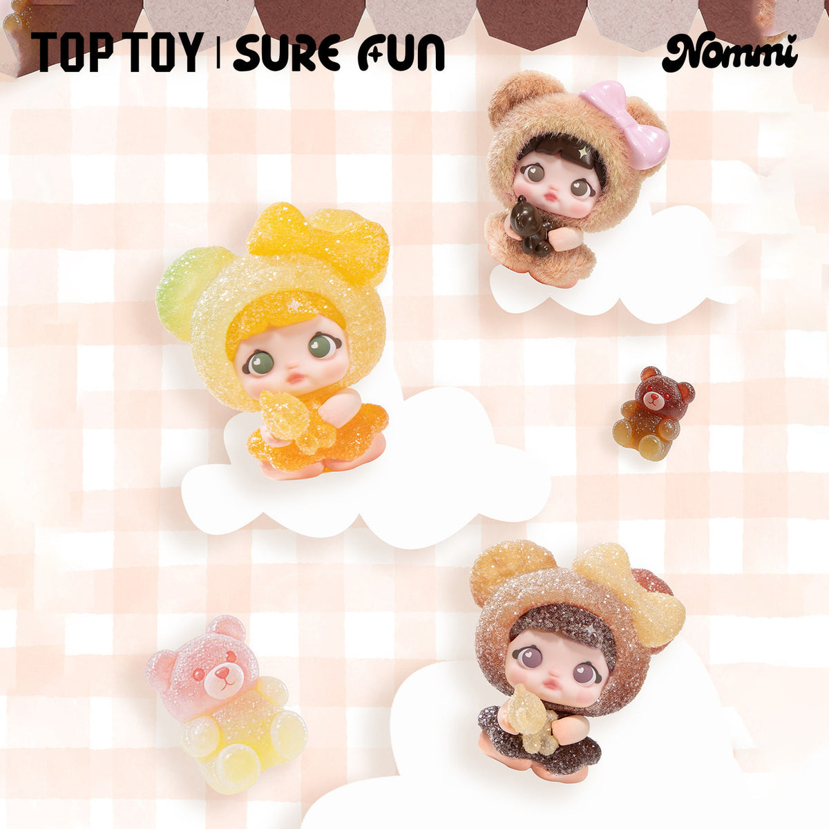 Nommi Sweetheart Project Series Chibi PVC Figure, Decorative Desktop Ornament for Display, Collectible Anime Figure for Birthday