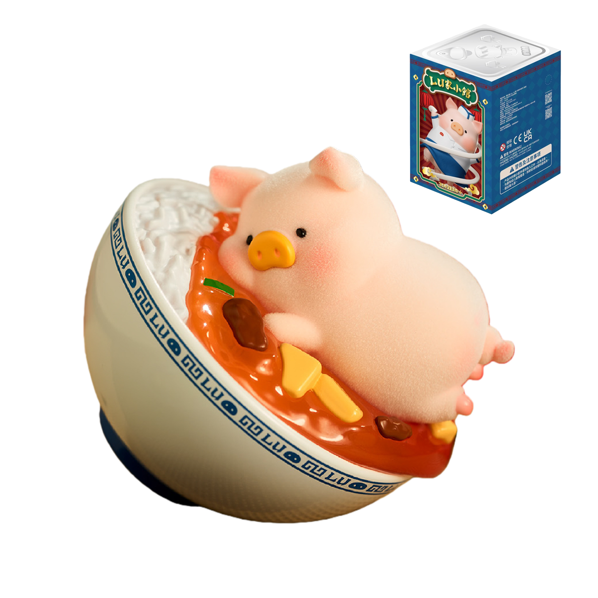 Lulu The Piggy Lu's Table Chinese Cuisine Restaurant Series Cute Pig Blind Box Figures Collectible Toys Birthday Gift