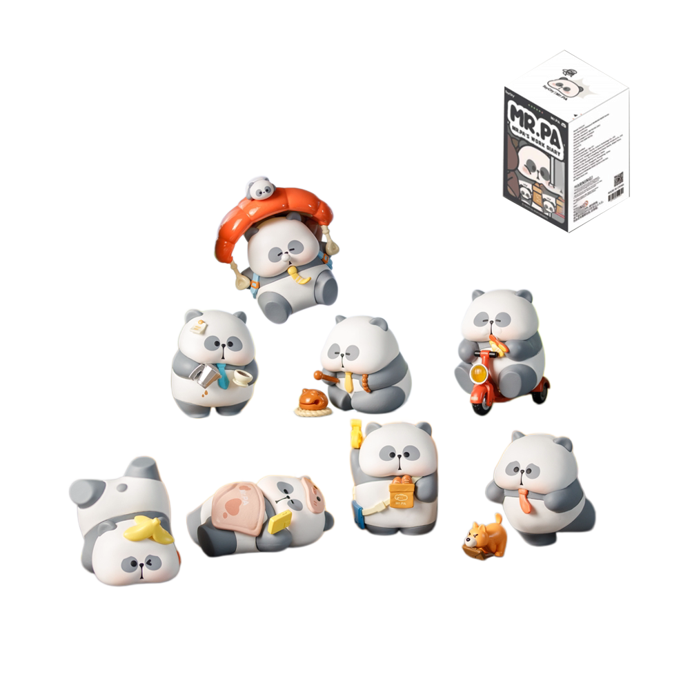 Mr.Pa Panda  Working Diary Series Blind Box Figures Toys