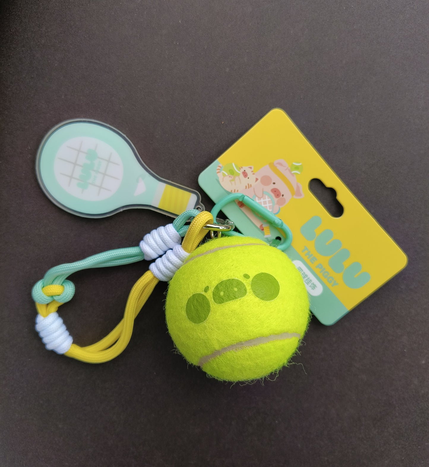 Lulu The Piggy Tennis Pig Series1 Keychain Pendant