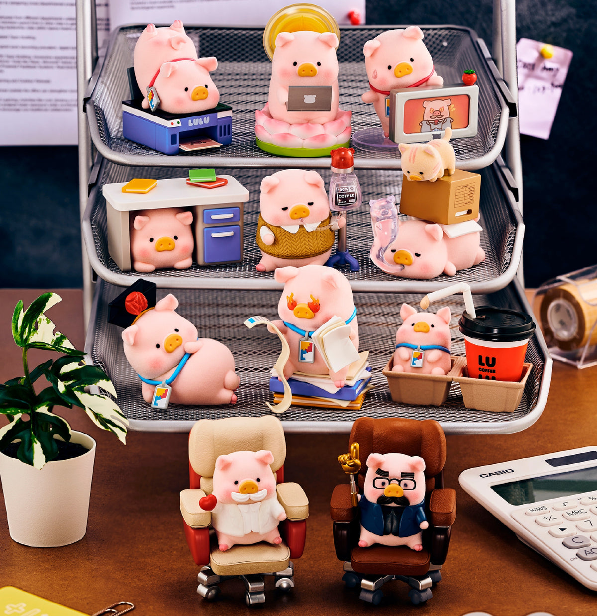 LuLu the Piggy - The Office Struggles Series Blind Box Figures Toys
