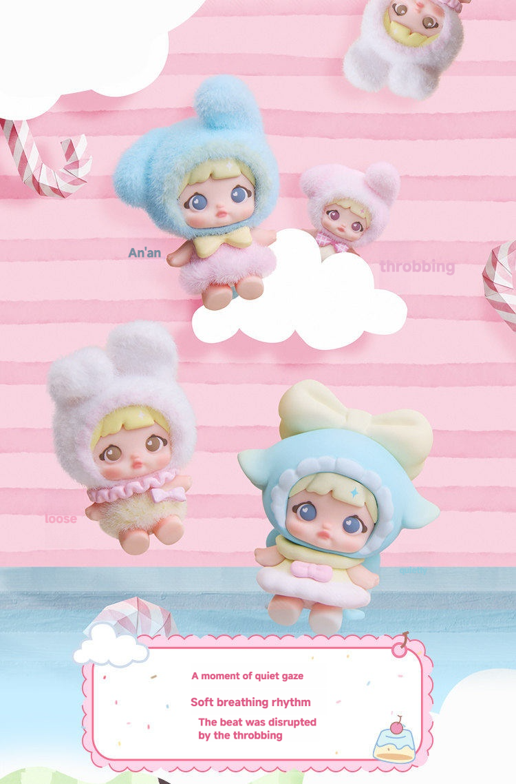 Nommi Sweetheart Project Series Chibi PVC Figure, Decorative Desktop Ornament for Display, Collectible Anime Figure for Birthday