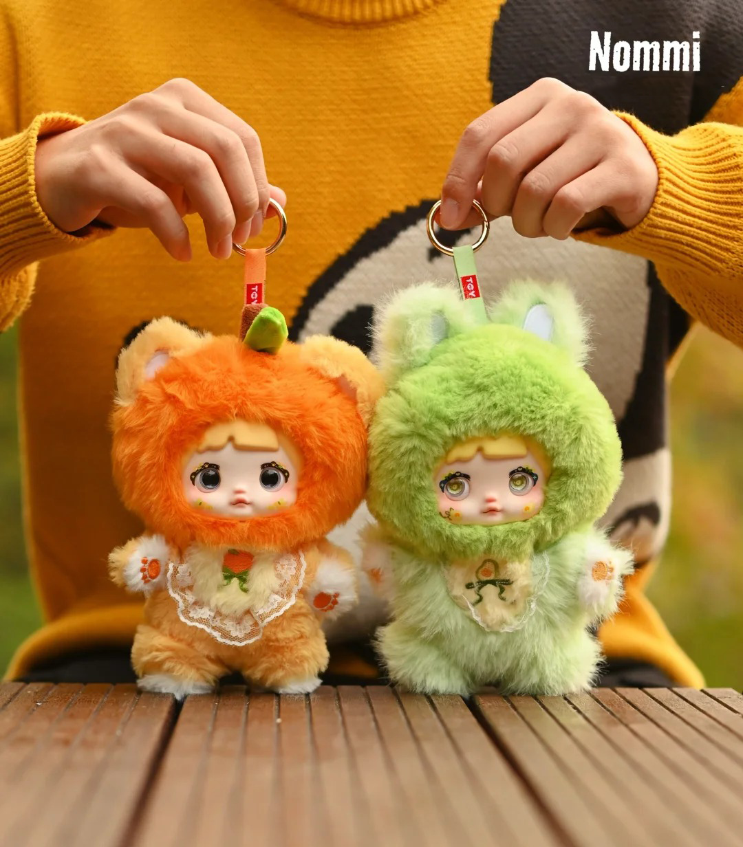 Nommi Interesting Fruits Series Plush Blind Box Figures Adorable Collectible Pendant for Bags & Keys, Modern Home Decoration