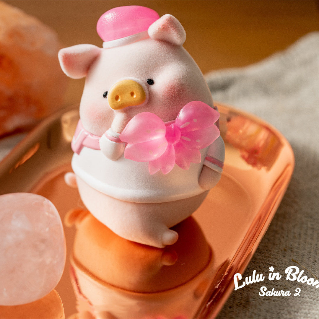 Lulu The Piggy in Bloom Sakura Series Cute Pig Blind Box Figures Collectible Toys Kawaii Birthday Gifts