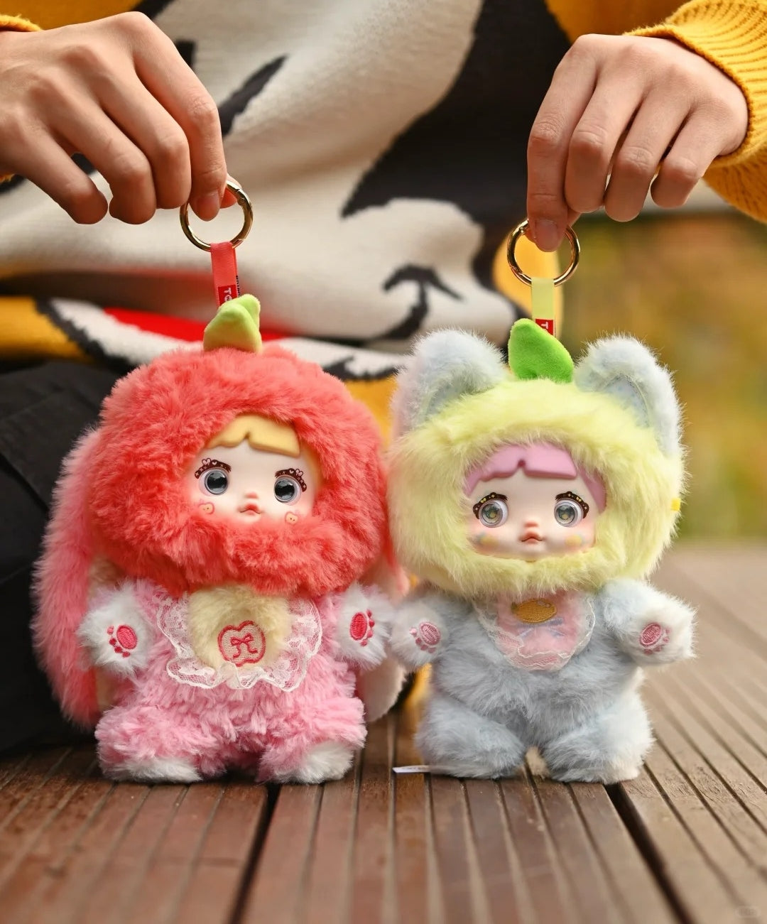 Nommi Interesting Fruits Series Plush Blind Box Figures Adorable Collectible Pendant for Bags & Keys, Modern Home Decoration
