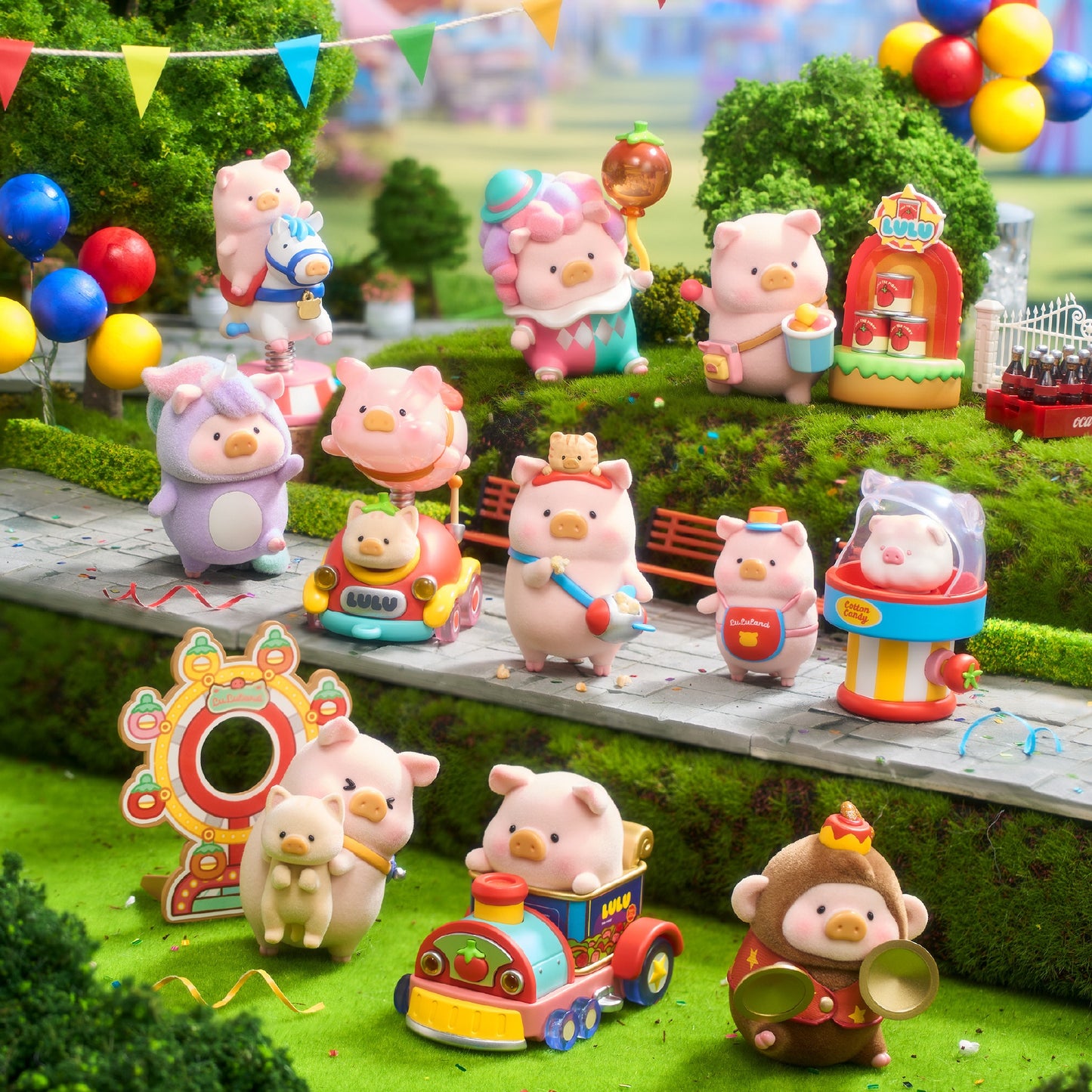 Lulu The Piggy Lululand Series Cute Pig Blind Box Figures Collectible Toys Birthday Gift