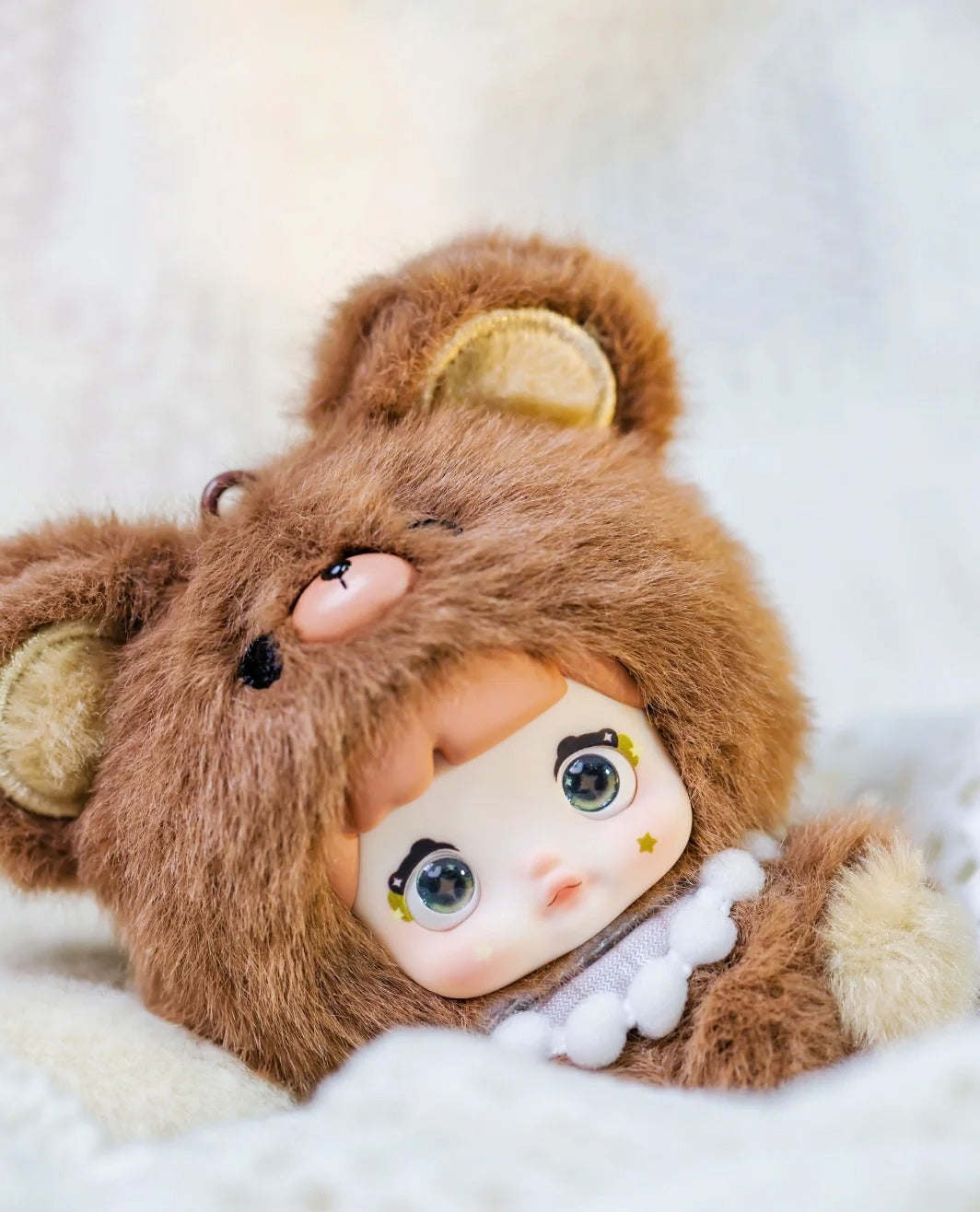 Nommi Baby Series Plush Blind Box Figures Adorable Collectible Pendant for Bags & Keys, Modern Home Decoration