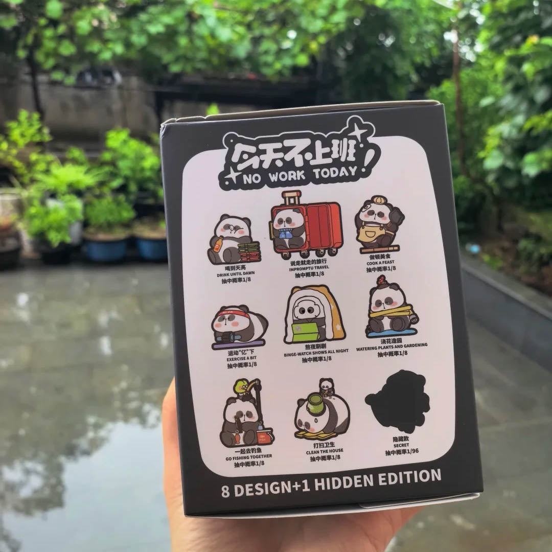 Mr.Pa Panda  No Work Today Blind Box Figures Toys