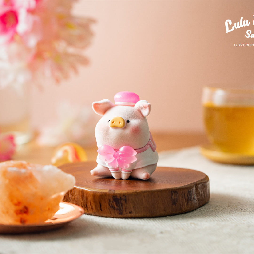 Lulu The Piggy in Bloom Sakura Series Cute Pig Blind Box Figures Collectible Toys Kawaii Birthday Gifts