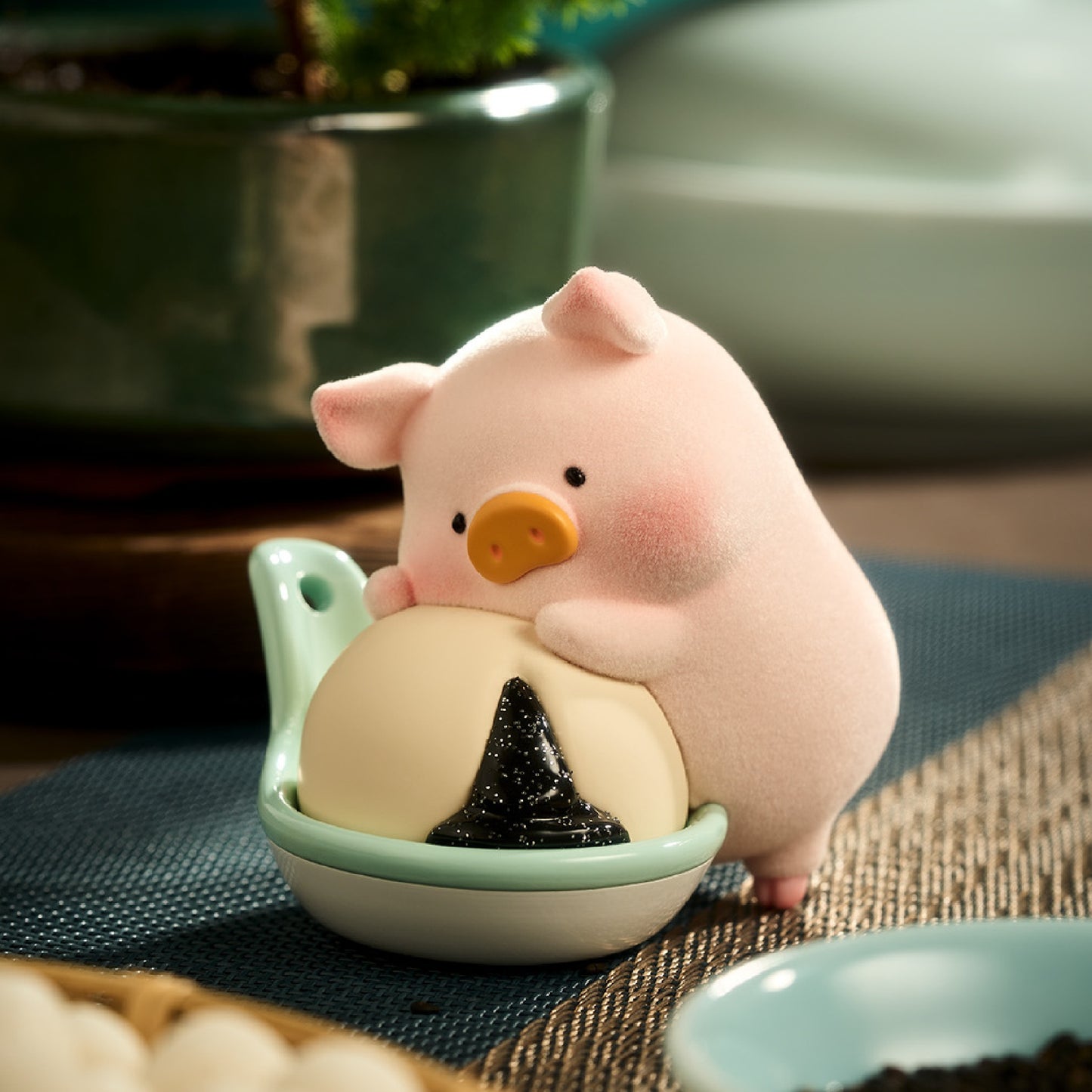 Lulu The Piggy Lu's Table Chinese Cuisine Restaurant Series Cute Pig Blind Box Figures Collectible Toys Birthday Gift