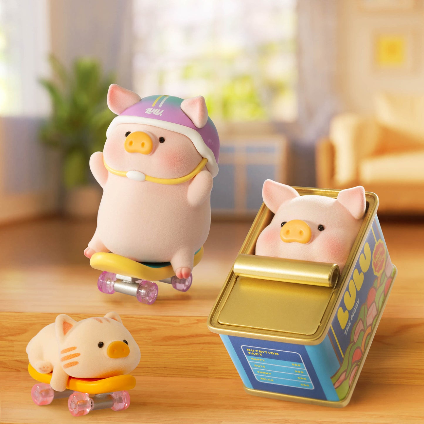 Lulu The Piggy Stay with You Series Cute Pig Figures Collectible Toys Kawaii Birthday Gifts