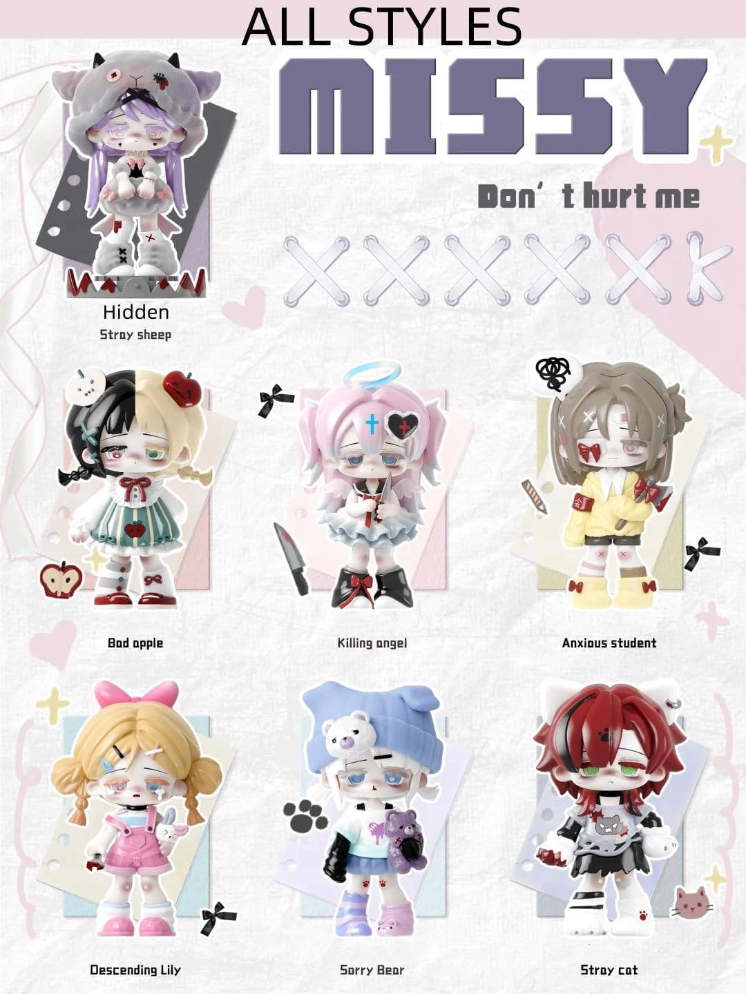 maidimiao Missy Cute Girl Sweet Moment Series Blind Box Figures Figurine Ornament