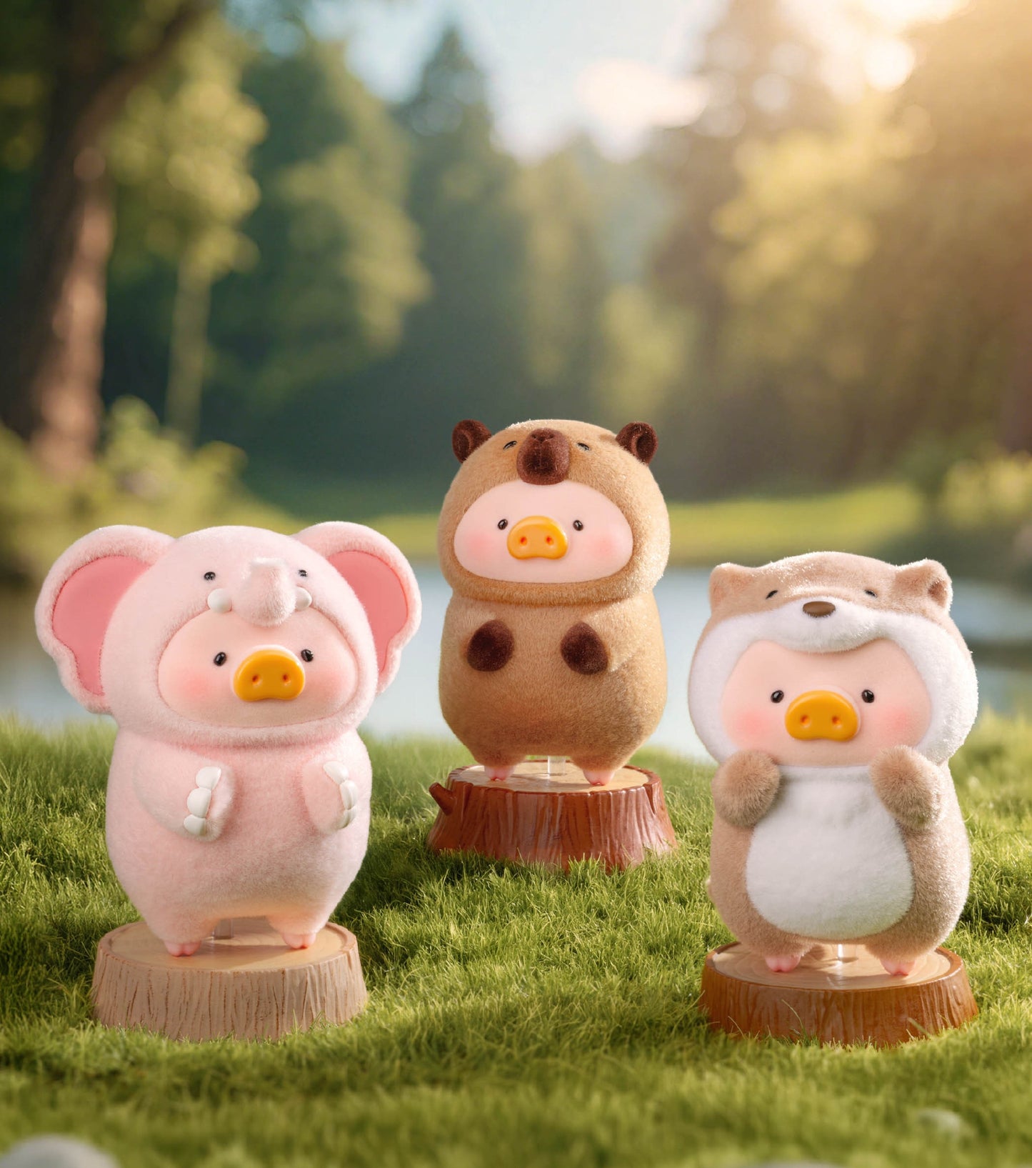 Lulu The Piggy Animal Party Series Cute Pig Blind Box Figures Collectible Toys Kawaii Birthday Gifts Home Decorations