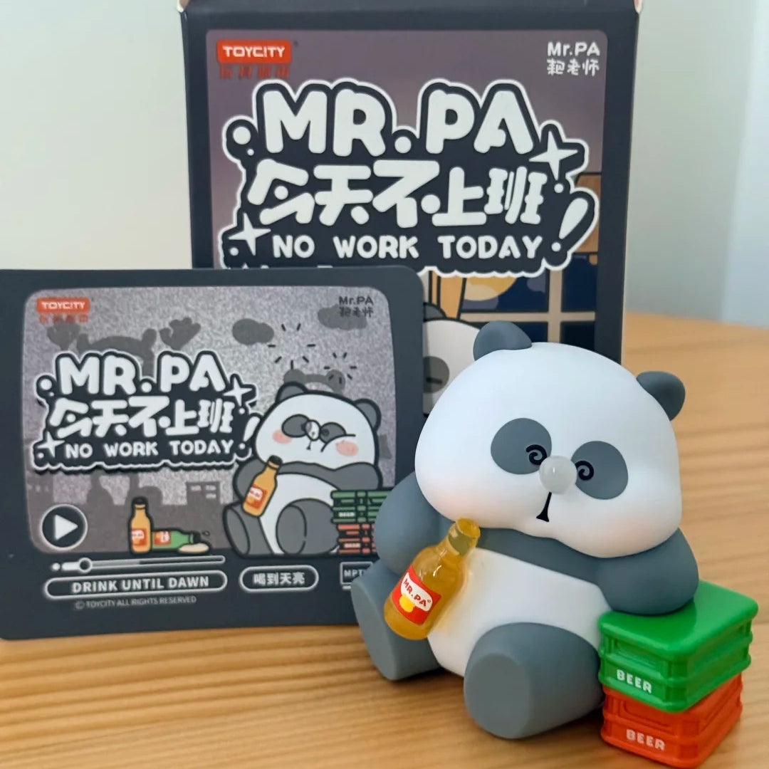 Mr.Pa Panda  No Work Today Blind Box Figures Toys