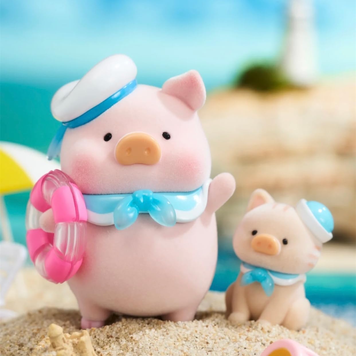 Lulu The Piggy Ocean Series Cute Pig Figures Collectible Toys Kawaii Birthday Gifts
