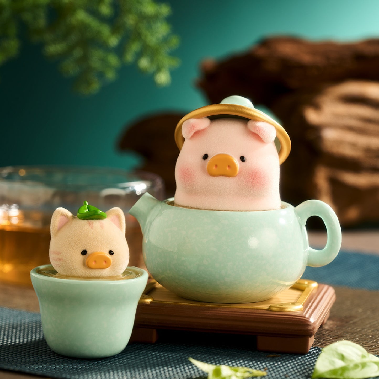Lulu The Piggy Lu's Table Chinese Cuisine Restaurant Series Cute Pig Blind Box Figures Collectible Toys Birthday Gift