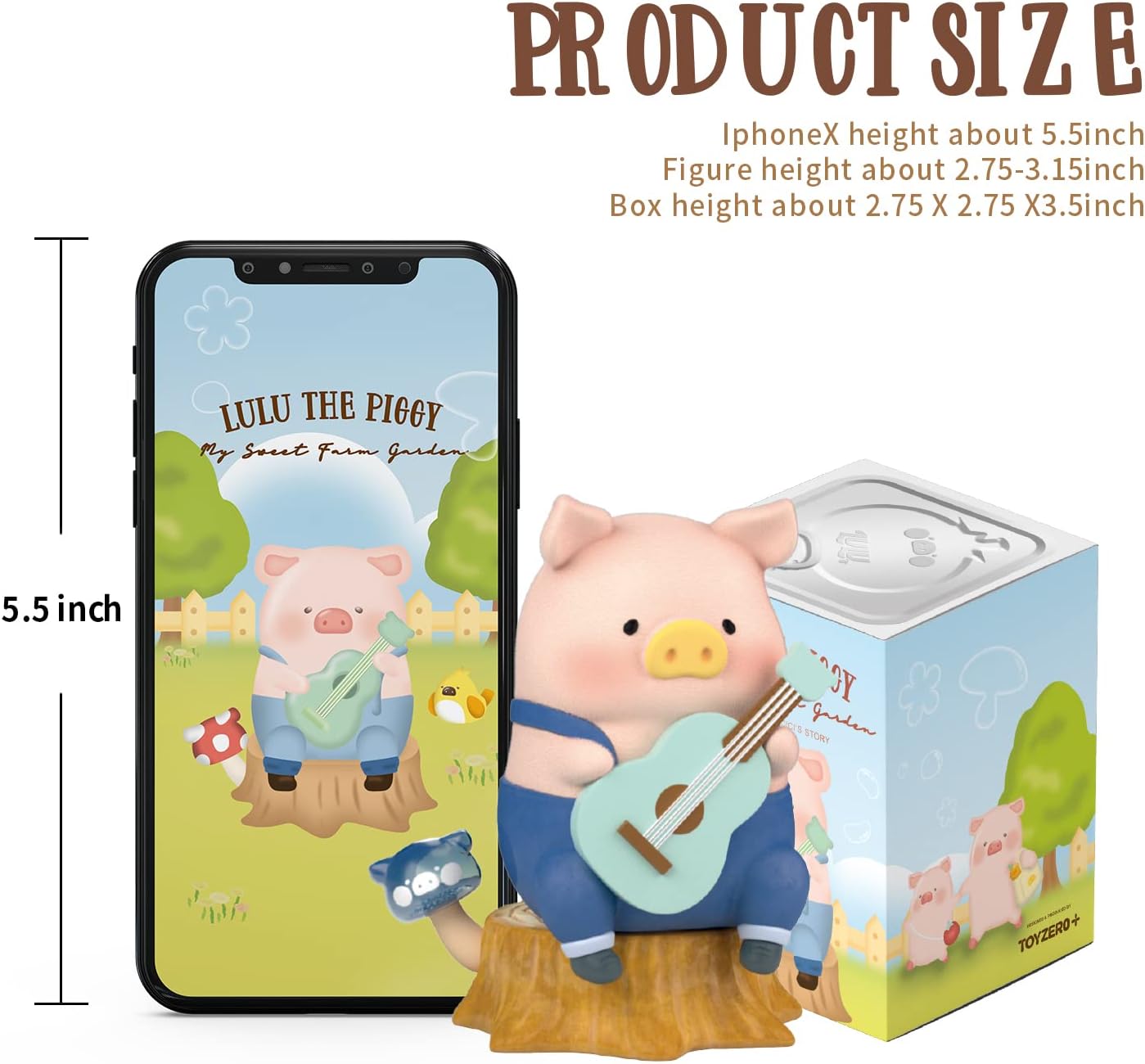 Lulu The Piggy Farm Series Cute Pig Blind Box Figures Collectible Toys Birthday Gift