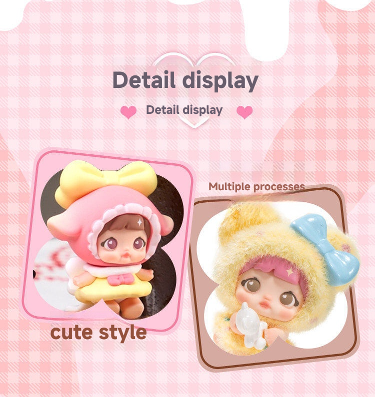 Nommi Sweetheart Project Series Chibi PVC Figure, Decorative Desktop Ornament for Display, Collectible Anime Figure for Birthday