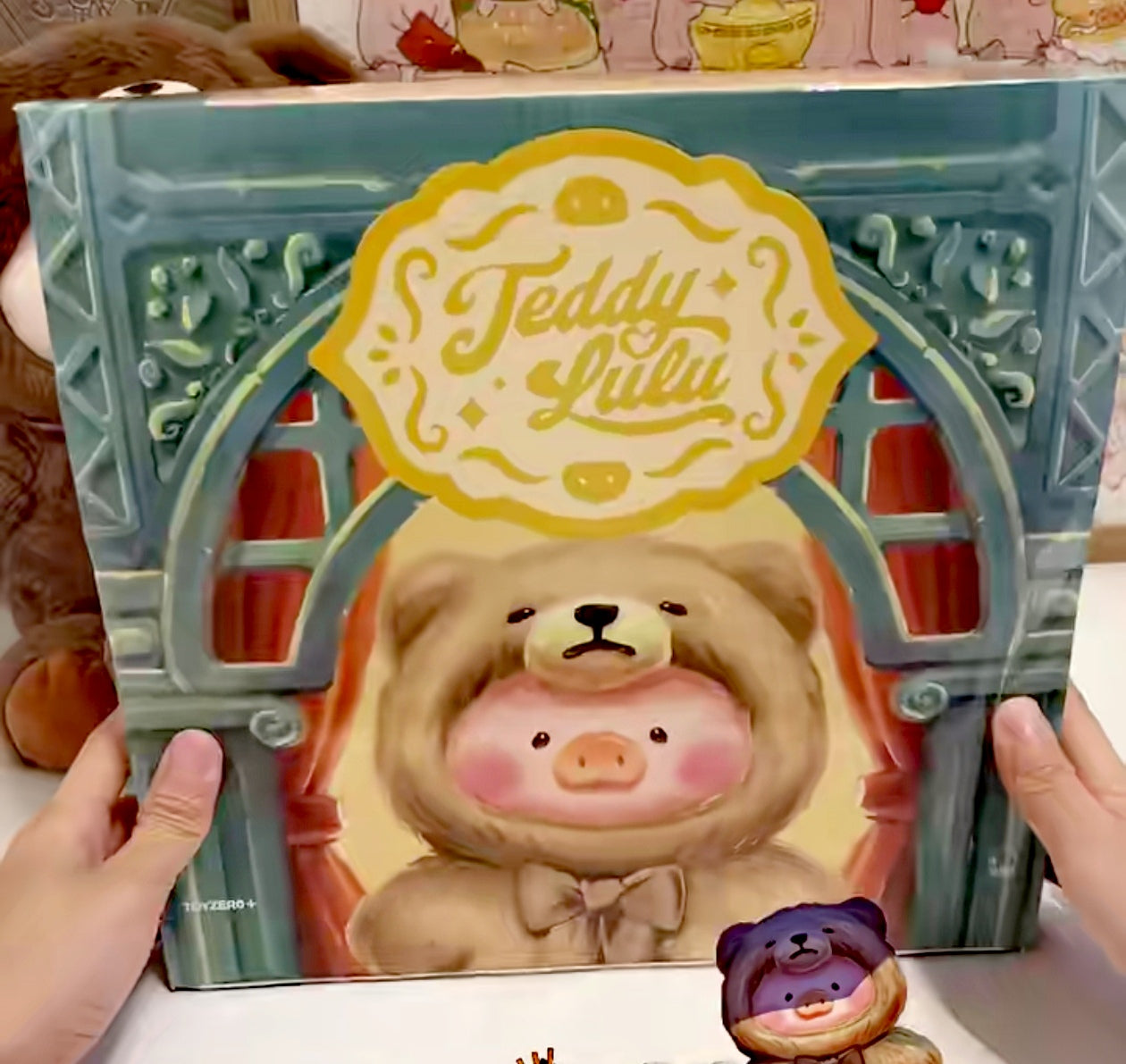 Lulu The Piggy Pig Vintage Bear Blind Box Figures Plush Pendant Cute Collectible Toys Birthday Gifts