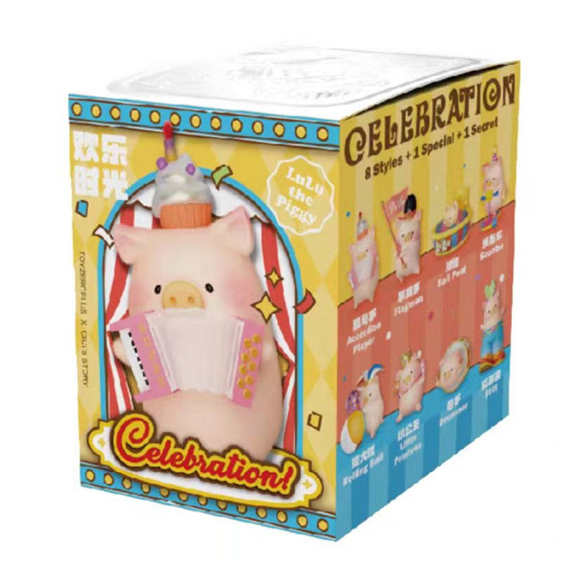 Lulu The Piggy Celebration Series Cute Pig Blind Box Figures Collectible Toys Birthday Gift
