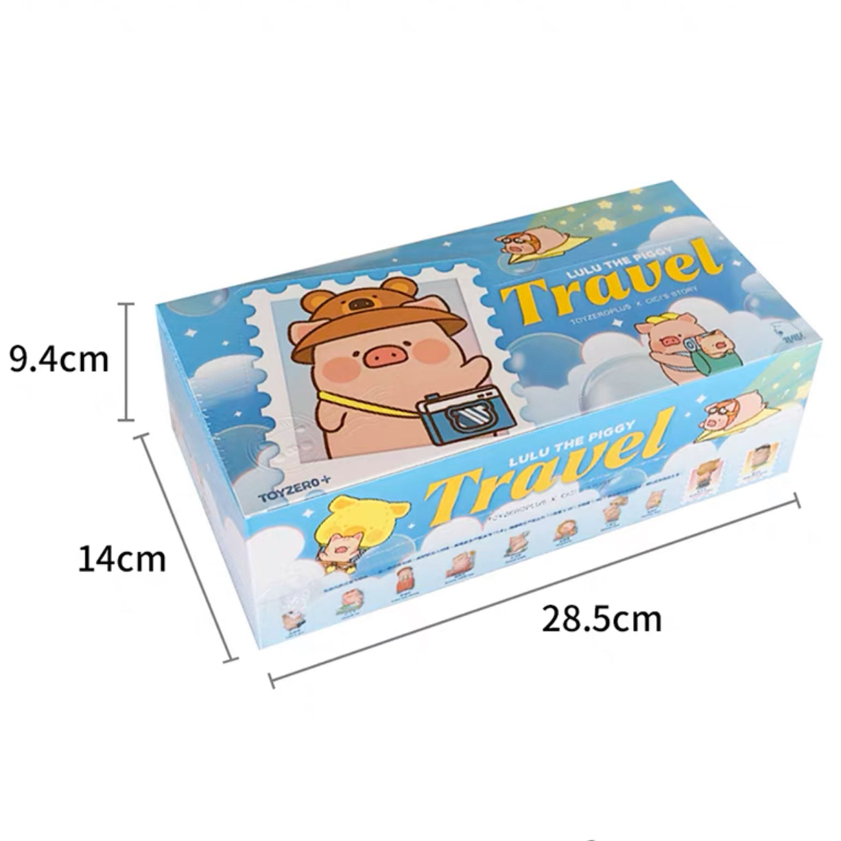 Lulu The Piggy Travel Series Cute Pig Blind Box Figures Collectible Toys Birthday Gift