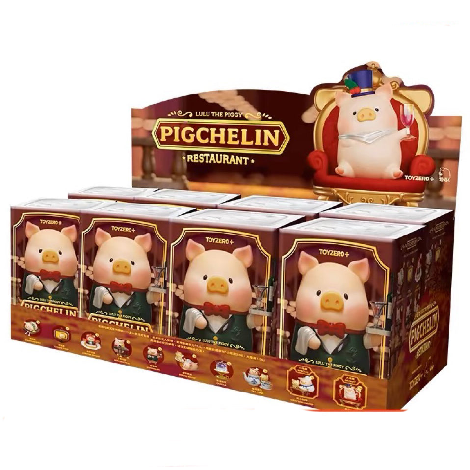 Lulu The Piggy Pigchelin Restaurant Series Cute Pig Blind Box Figures Collectible Toys Birthday Gift