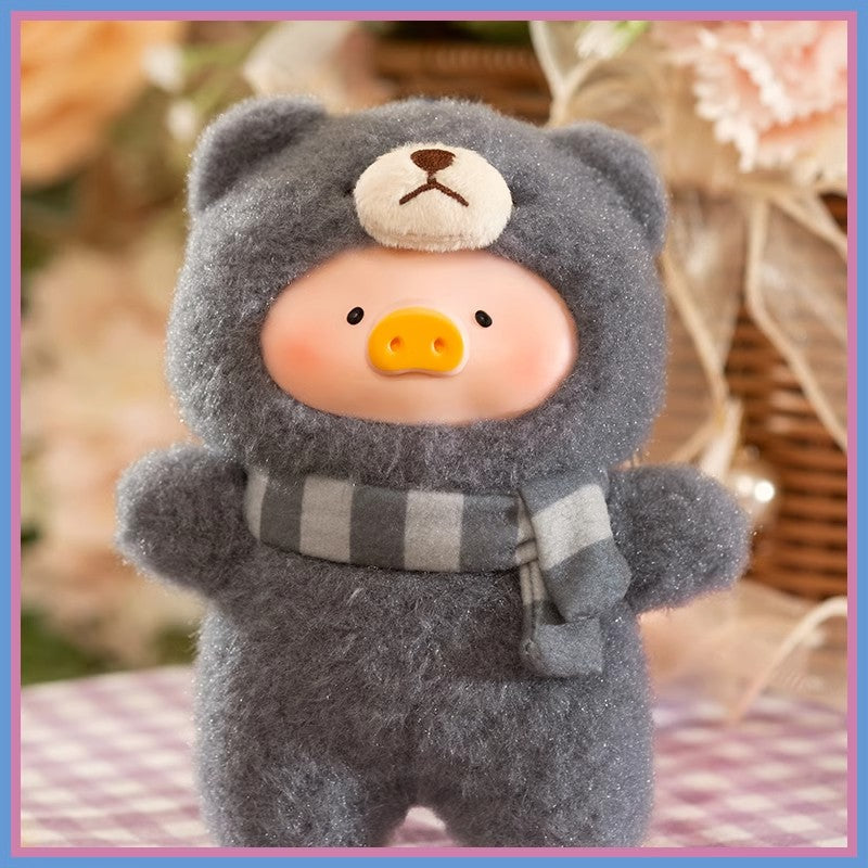 Lulu The Piggy Pig Vintage Bunny Bear Joyful Time Series Blind Box Figures Plush Cute Collectible Toys Kawaii Birthday Gifts