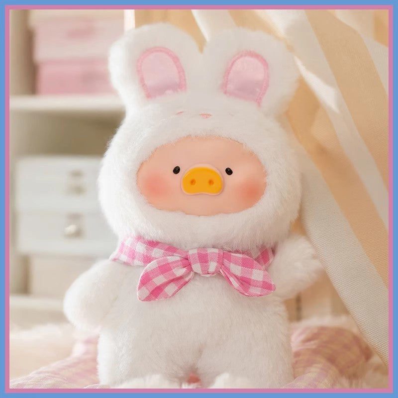 Lulu The Piggy Pig Vintage Bunny Bear Joyful Time Series Blind Box Figures Plush Cute Collectible Toys Kawaii Birthday Gifts