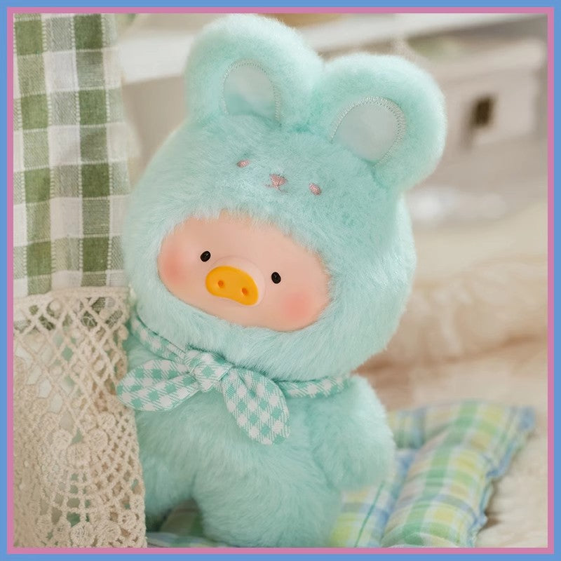 Lulu The Piggy Pig Vintage Bunny Bear Joyful Time Series Blind Box Figures Plush Cute Collectible Toys Kawaii Birthday Gifts