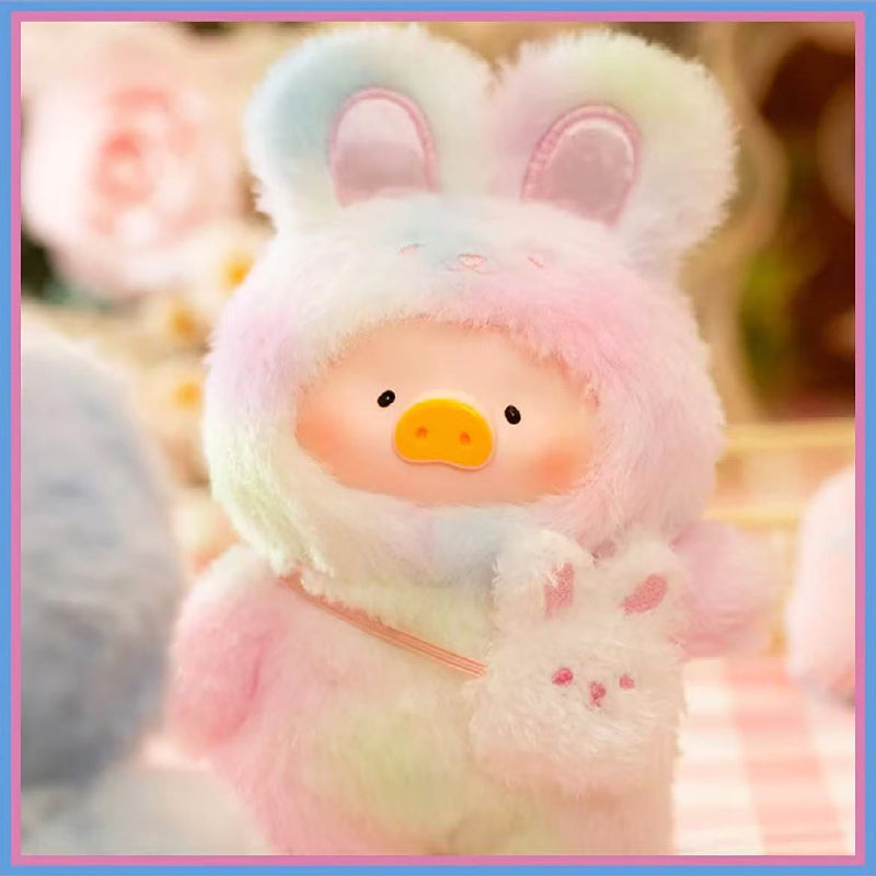 Lulu The Piggy Pig Vintage Bunny Bear Joyful Time Series Blind Box Figures Plush Cute Collectible Toys Kawaii Birthday Gifts