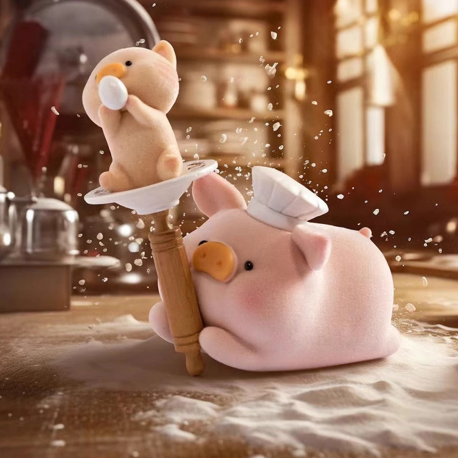 Lulu The Piggy Pigchelin Restaurant Series Cute Pig Blind Box Figures Collectible Toys Birthday Gift