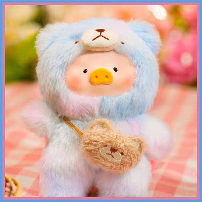 Lulu The Piggy Pig Vintage Bunny Bear Joyful Time Series Blind Box Figures Plush Cute Collectible Toys Kawaii Birthday Gifts