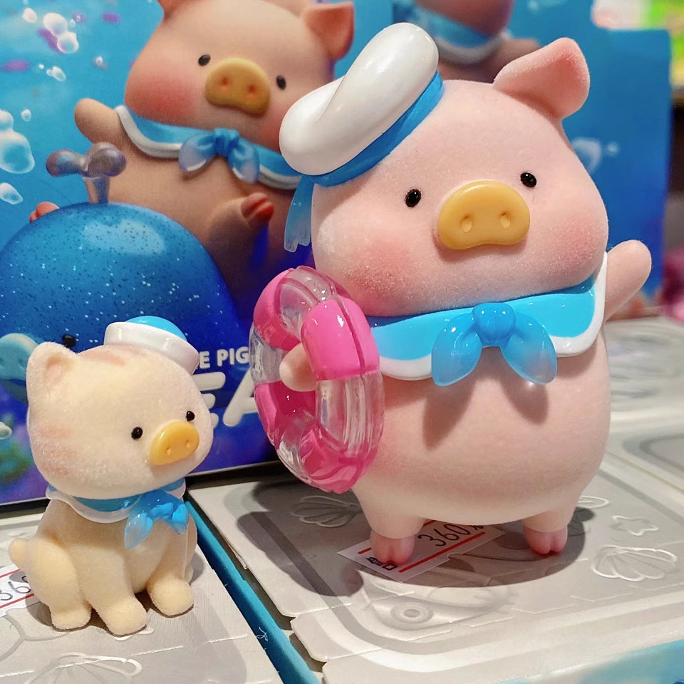 Lulu The Piggy Ocean Series Cute Pig Figures Collectible Toys Kawaii Birthday Gifts