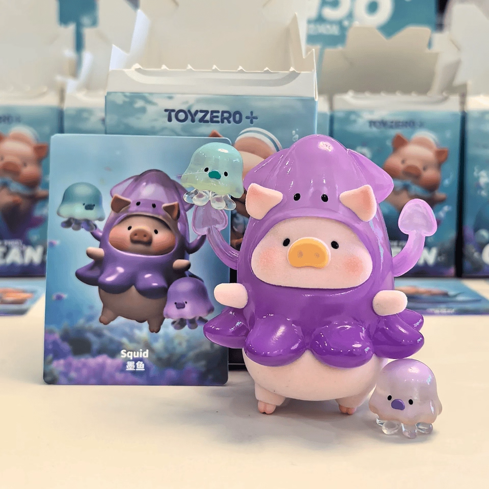 Lulu The Piggy Ocean Series Cute Pig Figures Collectible Toys Kawaii Birthday Gifts