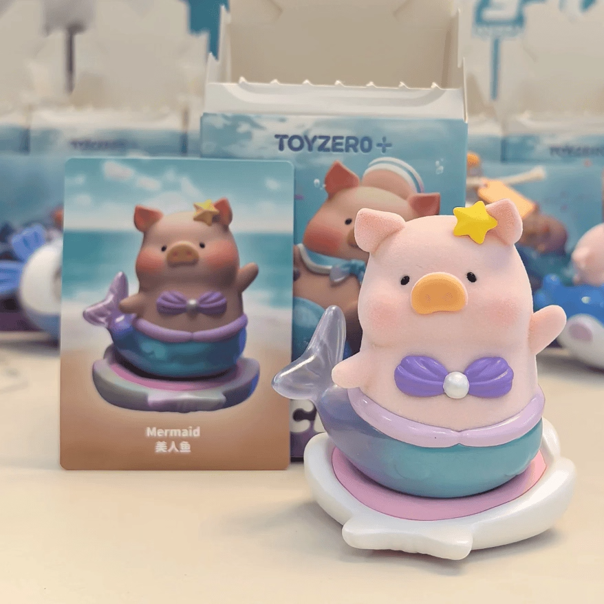 Lulu The Piggy Ocean Series Cute Pig Figures Collectible Toys Kawaii Birthday Gifts